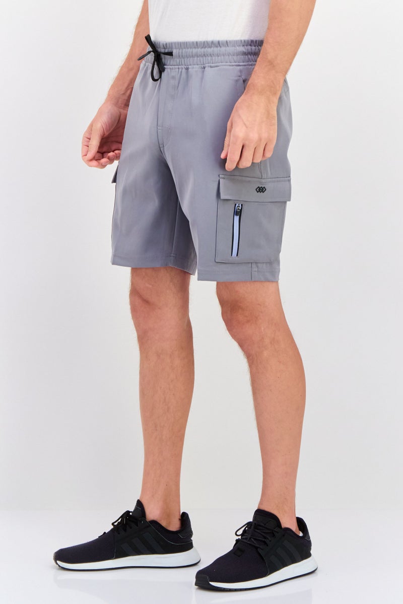 Legend Men Sportswear Fit Outdoor Shorts, Grey - Image 3